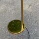 Italian floor lamp in gilded brass with swing arm