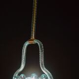 Blu acquamarine Murano glass chandelier by Barovier e Toso, 1940s