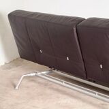 Vintage leather canapé Smala for Cinna, designer Pascal Mourgue, 2000