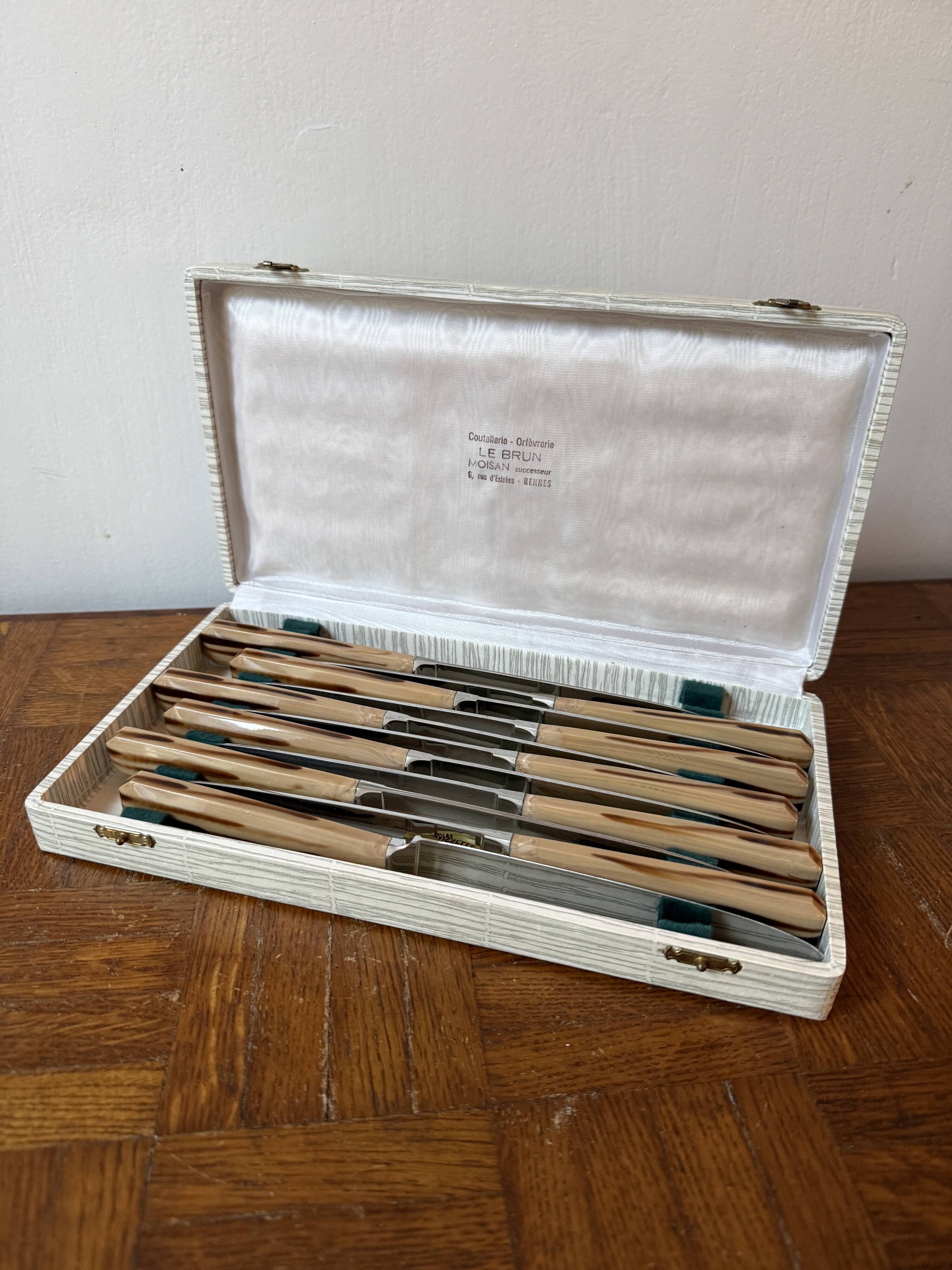 Set of 10 stainless steel knives - Moisan Cutlery, Rennes