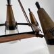 Mid-Century Modern sputnik chandelier, Italy 1950s