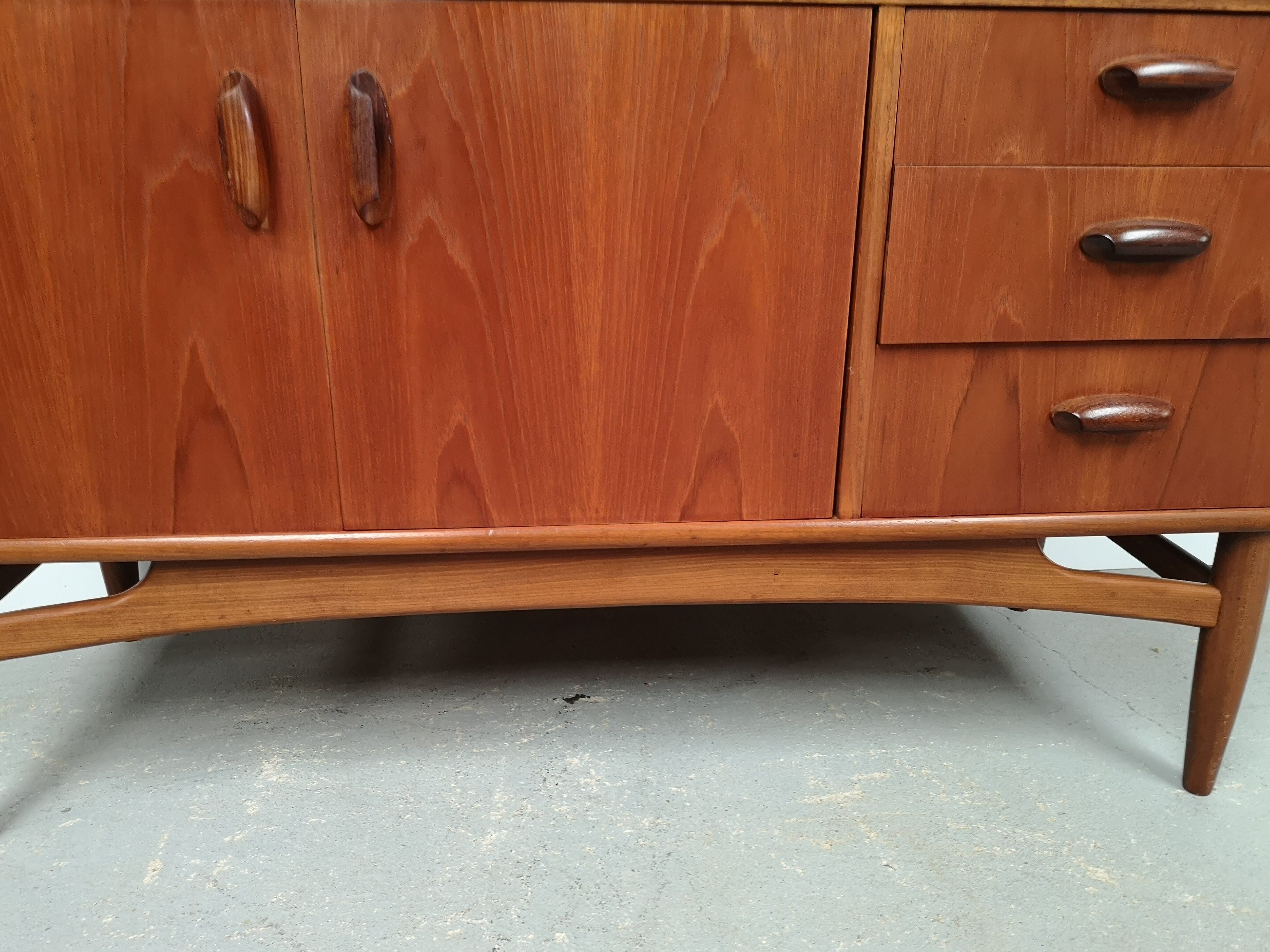 Vintage blond teak sideboard
