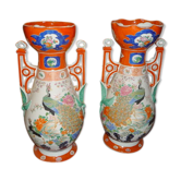 Pair of vases mounted in Imari, Japan
