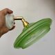 Vintage lampshade in green and gold glass