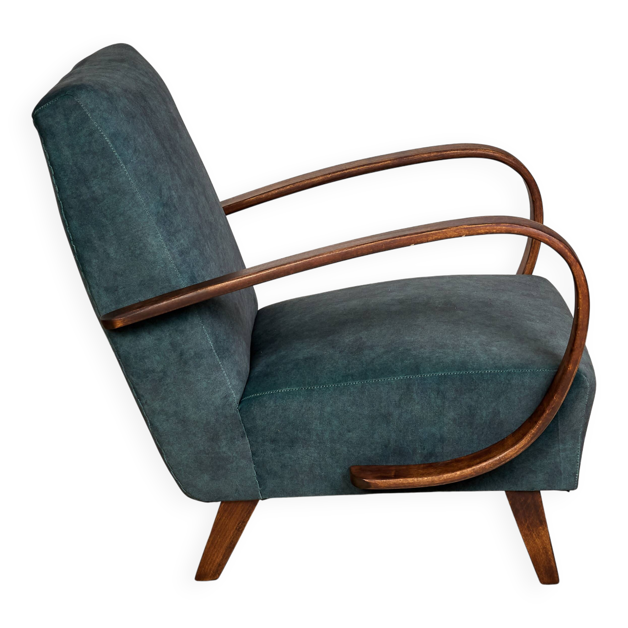 H 410 armchair designed by Jindrich Halabala, Czechoslovakia, 1940s
