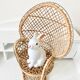 Rattan doll armchair Emmanuelle style