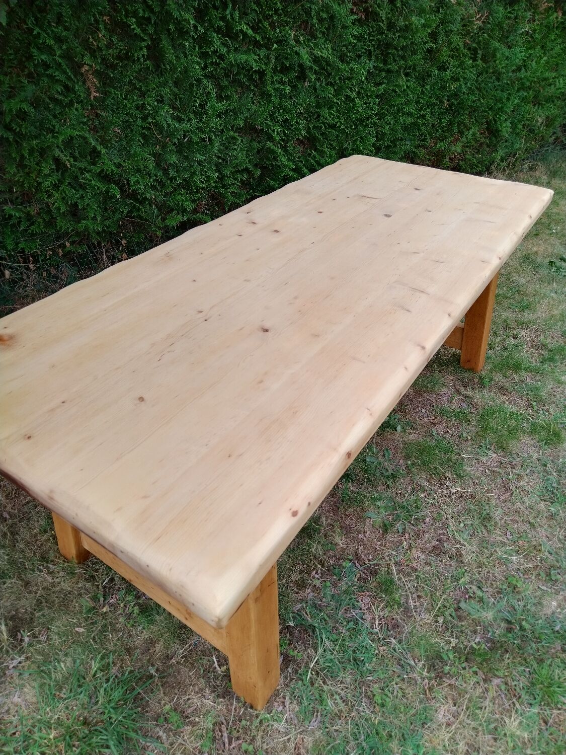 Solid oak farmhouse table