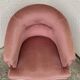 Pink velvet toad armchair 1970