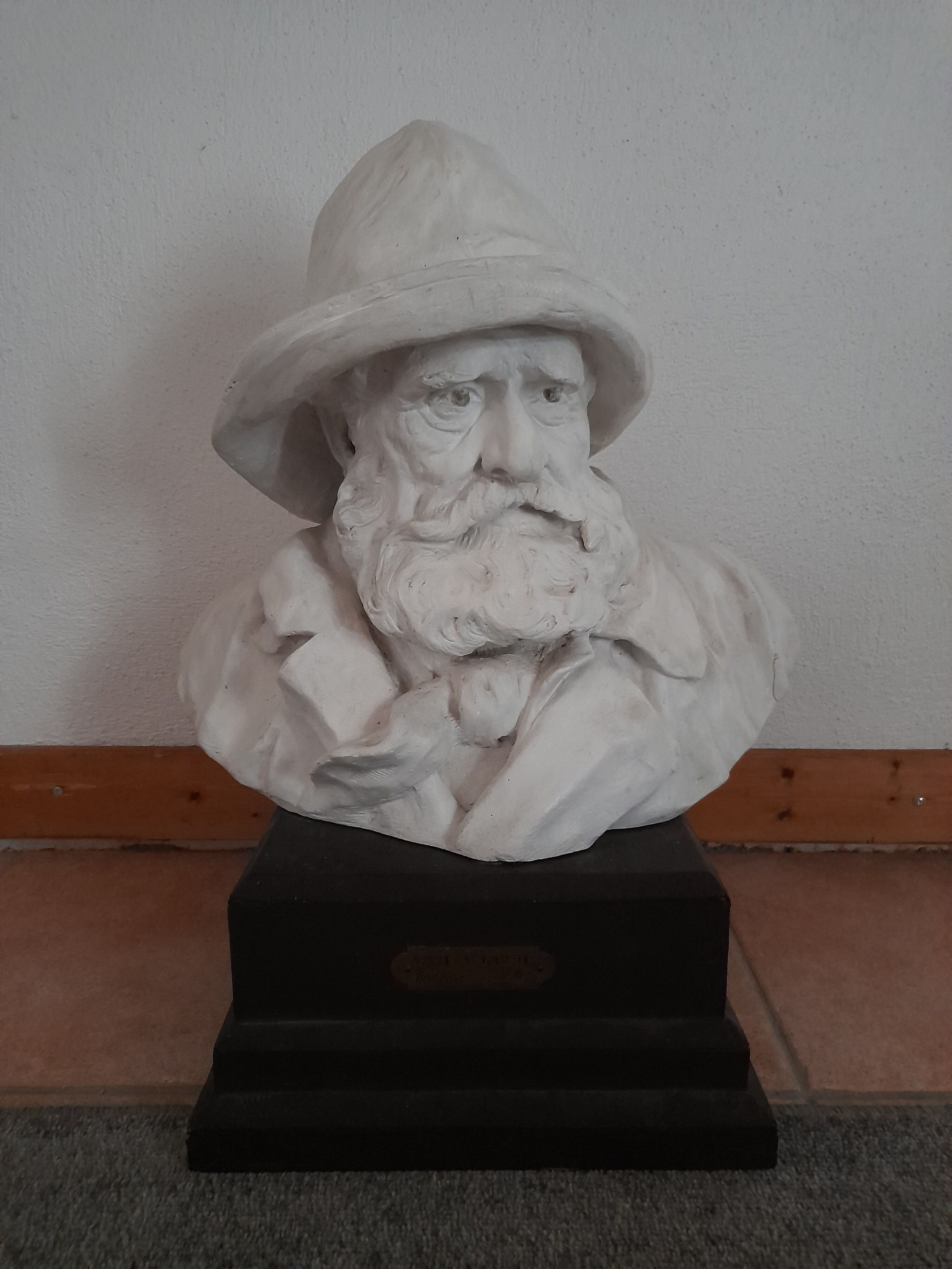 Carved bust Fisherman