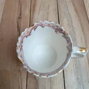 Antique Sarreguemines Fleury cup – Polychrome floral decoration 19th century