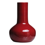 Large red ceramic vase, robert picault, 1960s
