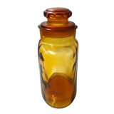 Old pot, amber glass