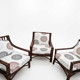 3 fauteuils Maugrion en rotin