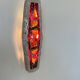 XL "stained glass" wall sconce, glass and cement, Sweden 1950