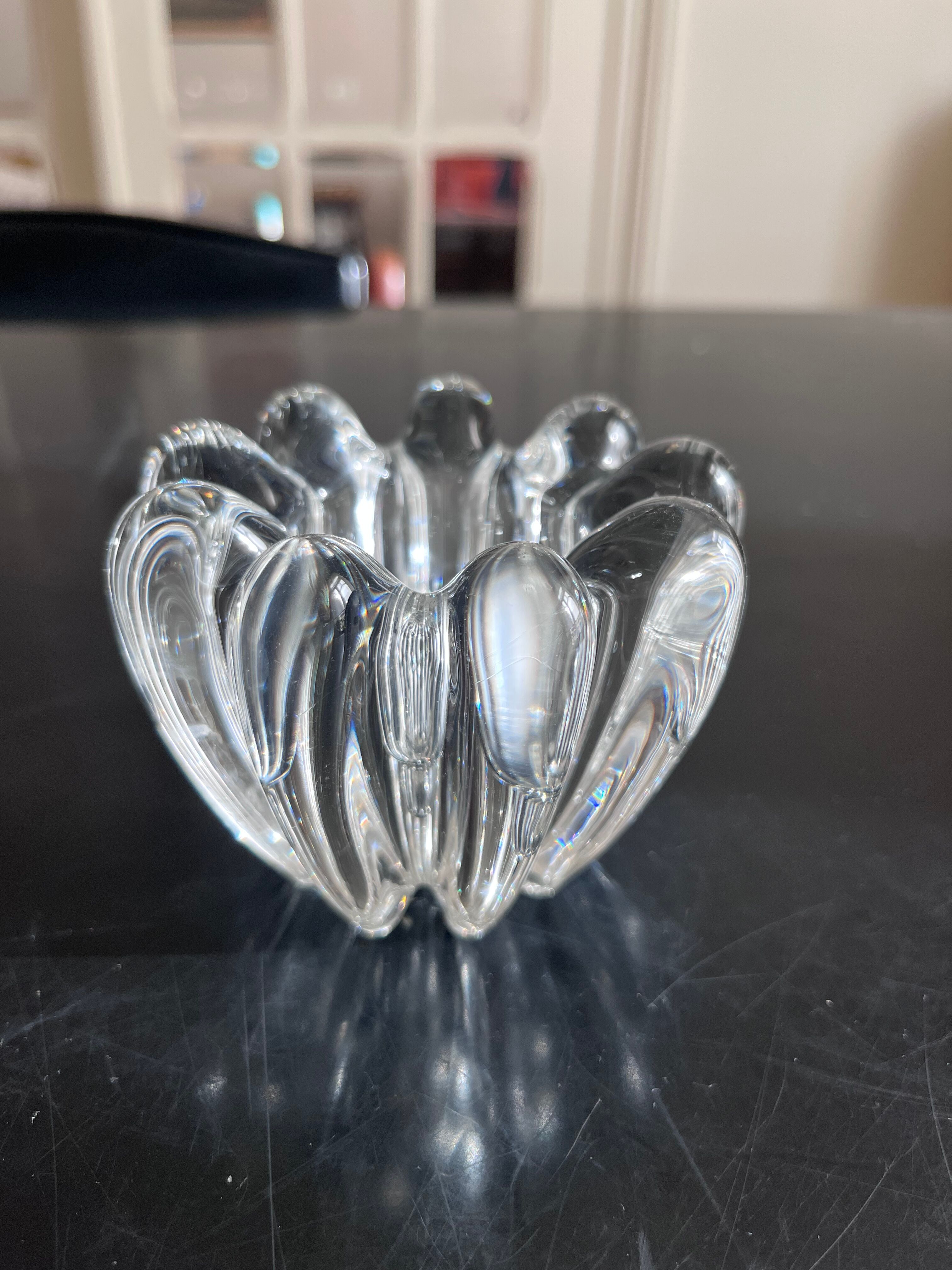 Crystal candle holder