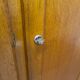 French wardrobe with tapered legs, 3 doors, 120cm hanging rail, new.