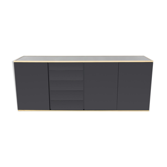 Black lacquered buffet of Roche Bobois 1980 s