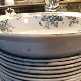 Earthenware service st amand early twentieth century