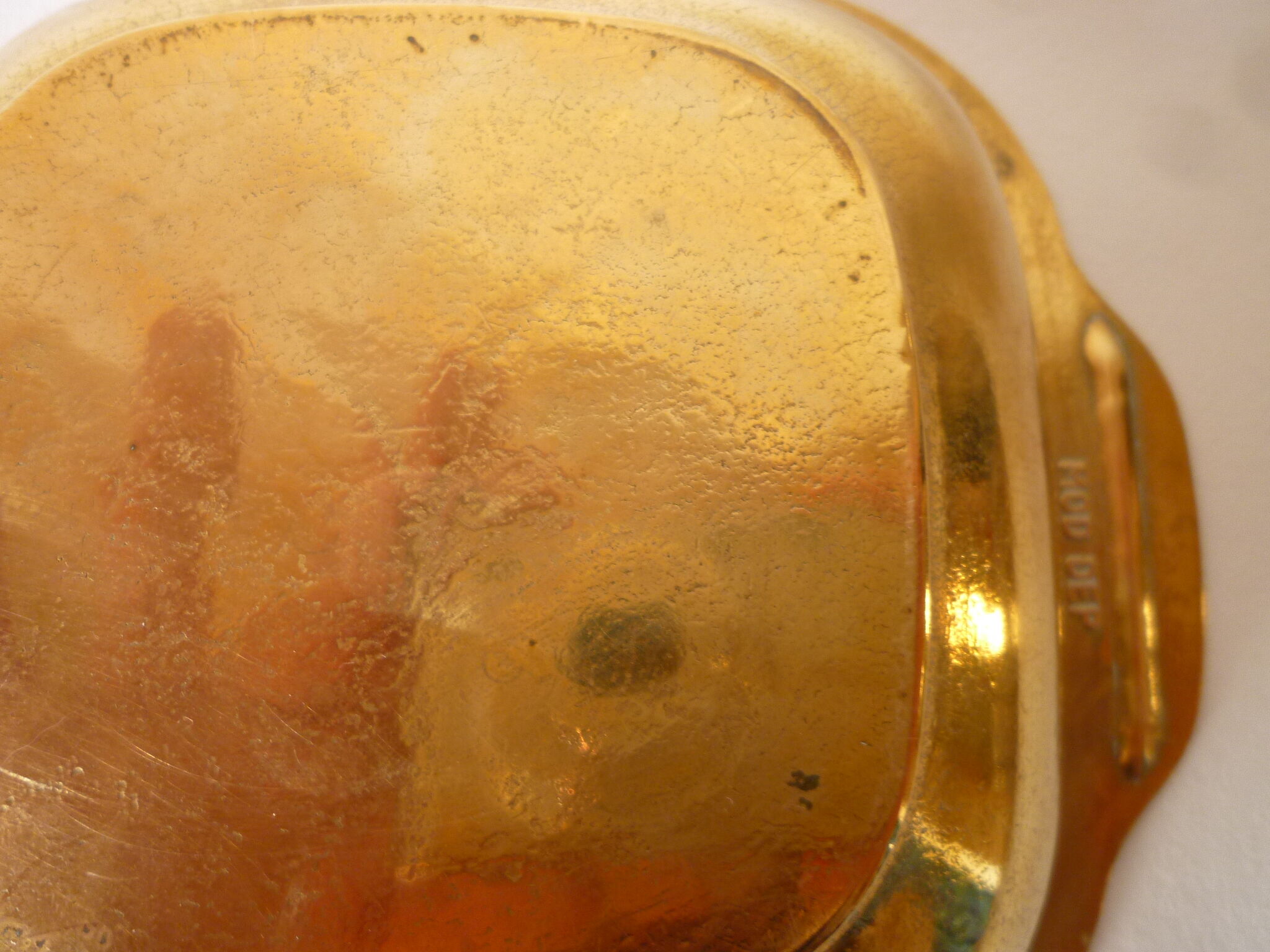 Vacuum plant decoration solid brass pocket