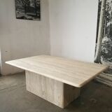 Travertine coffee table