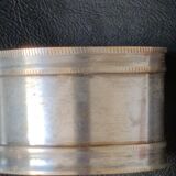 Towel ring in old silver metal