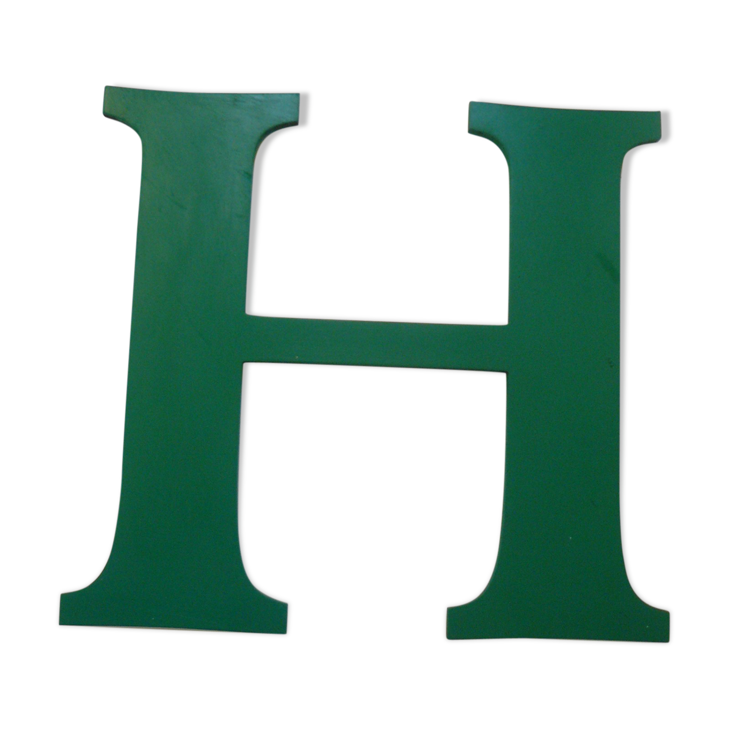 Teaches letter H of green color
