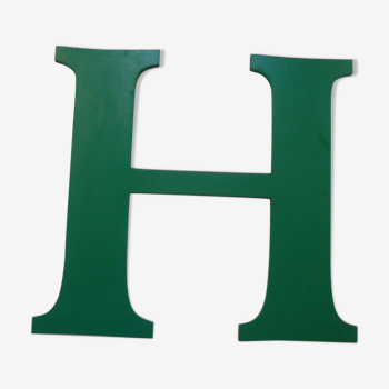 Teaches letter H of green color