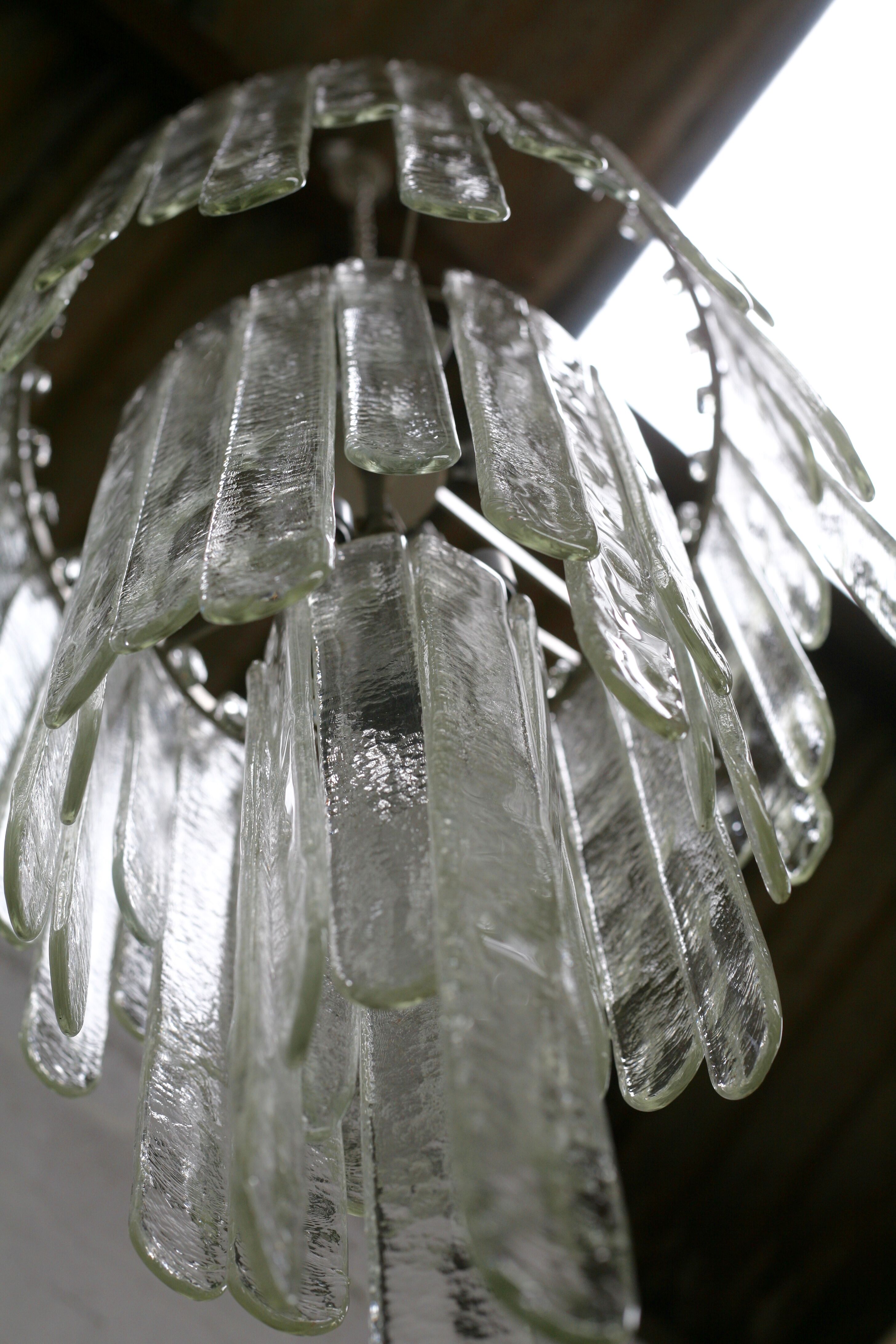 Chandelier by Carlo Nason, edited by Mazzega, Murano, Italy, circa 1970