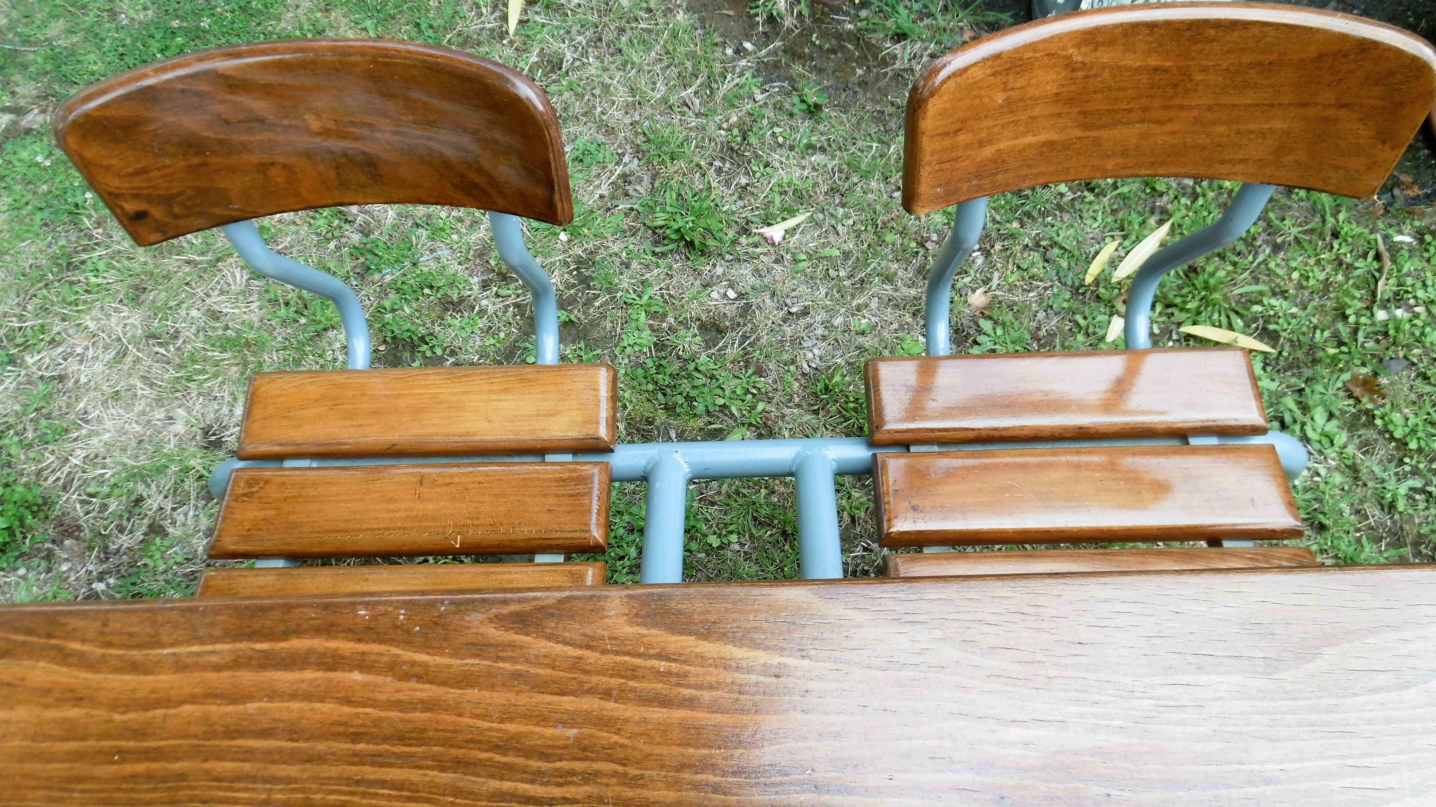 Bureau d'écolier double