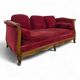 Louis XV style daybed in red velvet