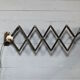 XL black scissor lamp from PeHaWe Leuchten Dresden, German 1940s