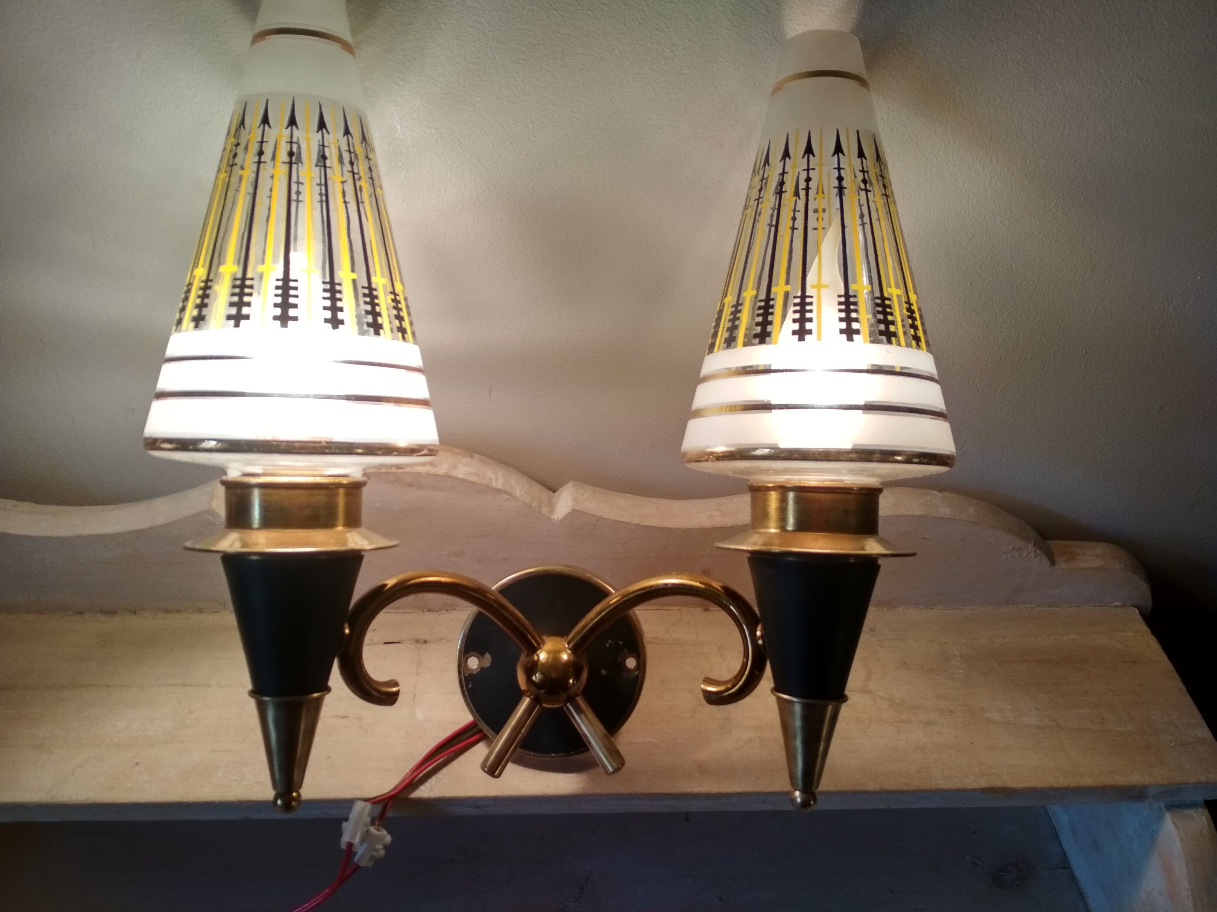 Vintage wall lamp from the 50s