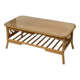 Bamboo Coffee Table with Pine Wood Top