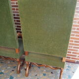 A pair of Louis XIII-style sheep bones armchairs
