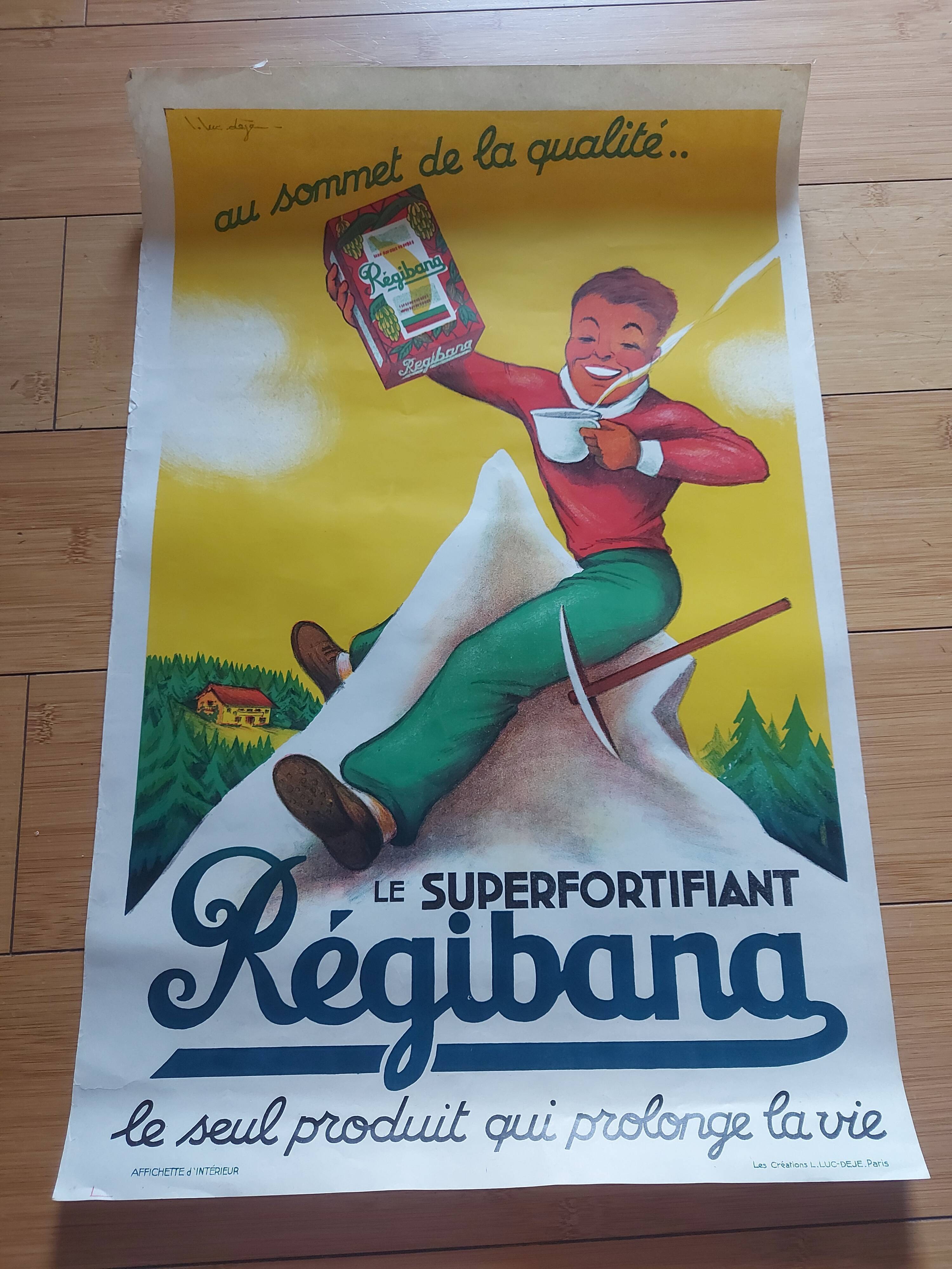 Lithographed poster chocolate Régibana