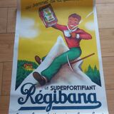 Affiche lithographiée chocolat Régibana