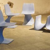 Christian Adam - Four Naila chairs publisher New Form Italy 1971