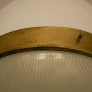 Large Artemide Delta ceiling light - 1960s - Sergio Mazza - Brass and glass