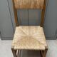 Chaise empaillé vintage