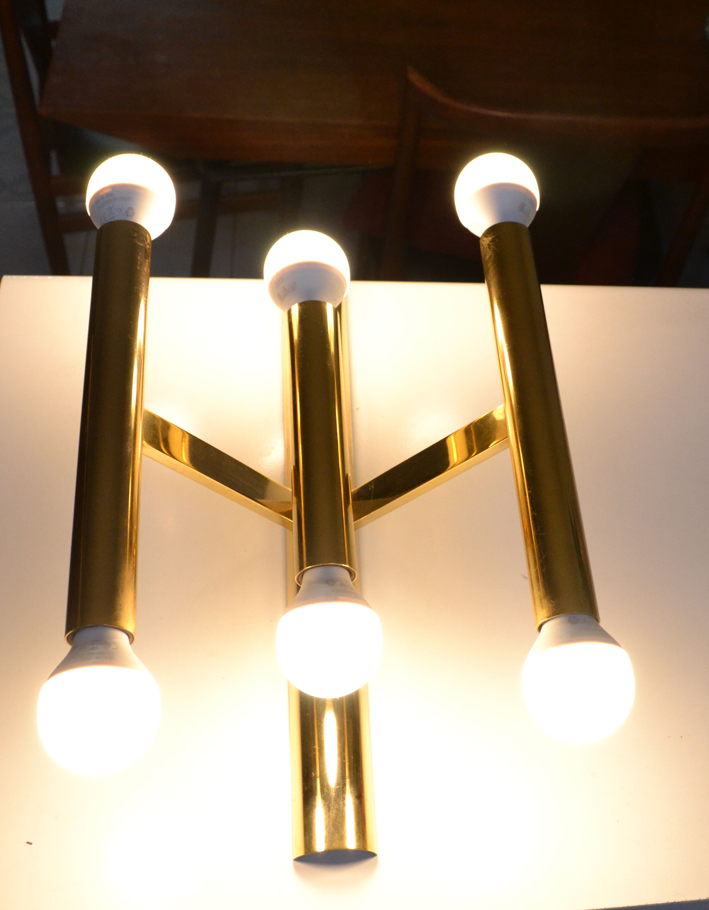 Wall light from Sciolari tubes 6 fires 60s