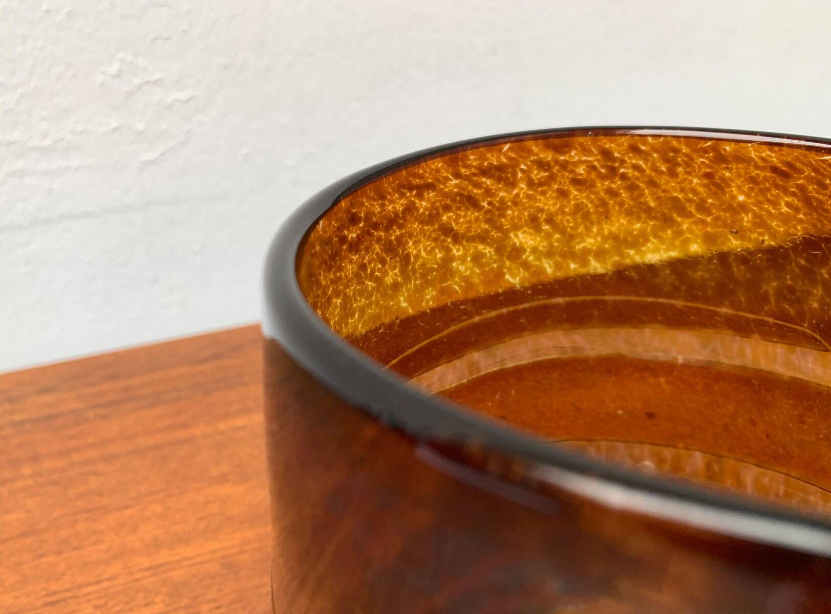 Vintage Swedish glass vase by Milan Vobruba for Gusum Sweden