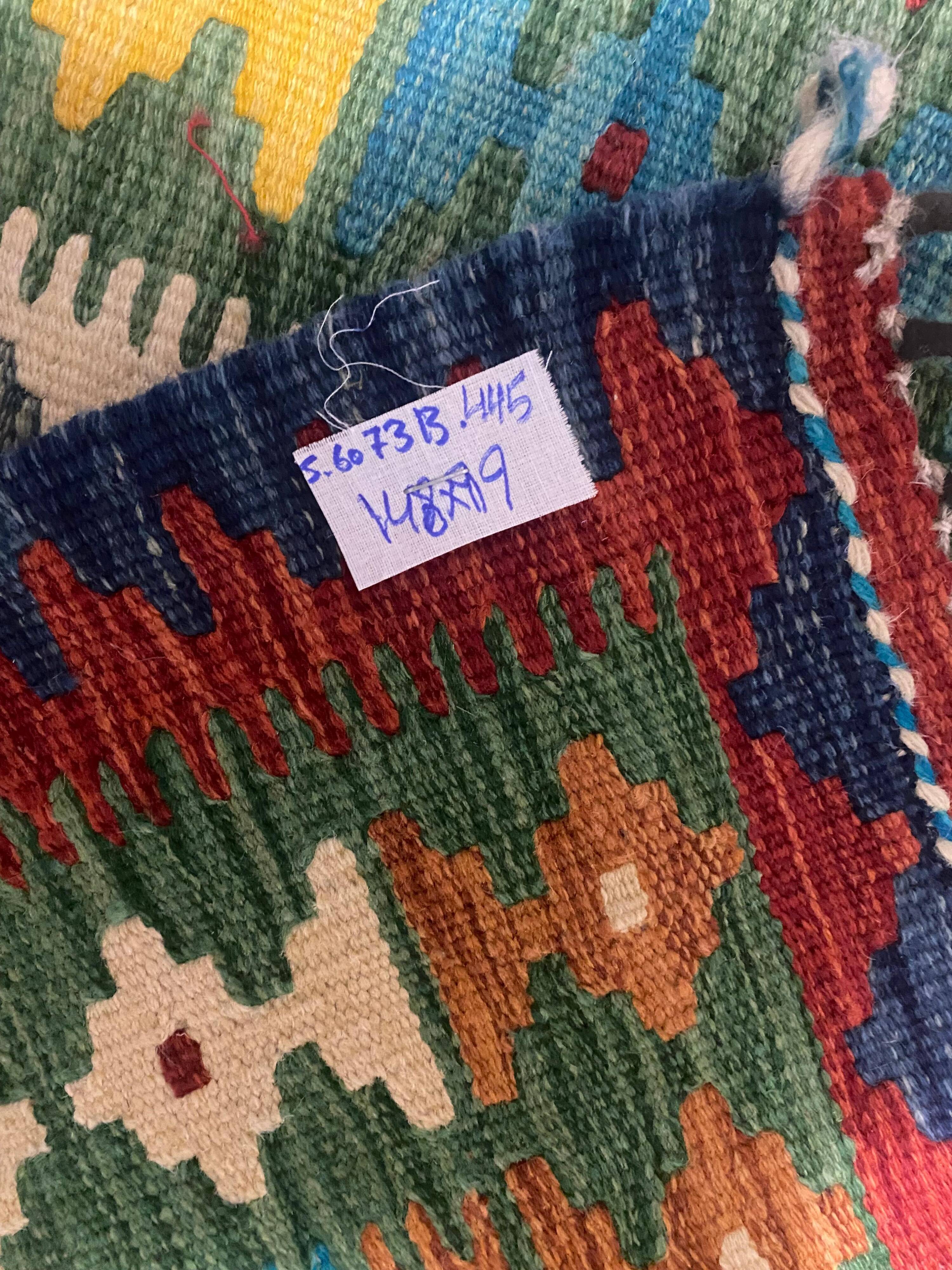 Tapis kilim afghan fait main – Pièce unique