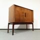 Mid-century audio cabinet with sliding door