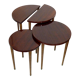 Set de 4 tables gigognes en bois
