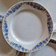Set of 12 antique Art Deco plates, earthenware from Creil Montereau.