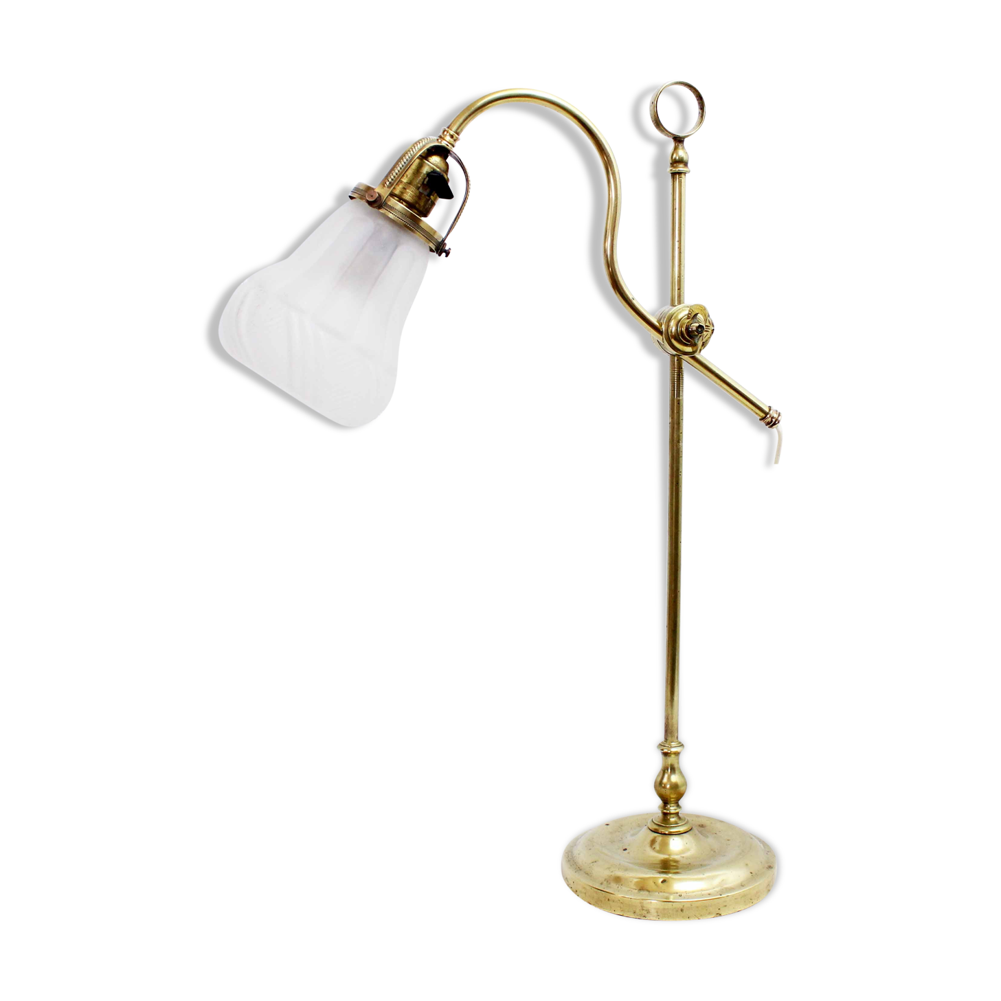 30s swan collar lamp