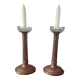 Set of two copper candlesticks from the early 20th century.