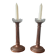 Set of two copper candlesticks from the early 20th century.