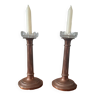 Set of two copper candlesticks from the early 20th century.