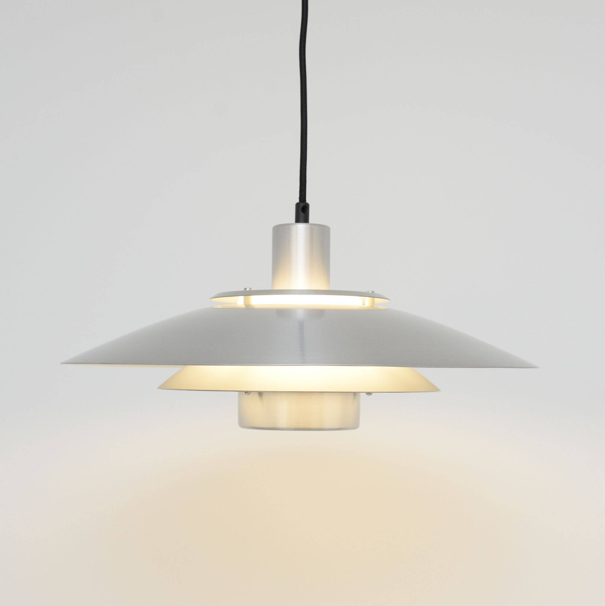 Silver Jeka lamp, Denmark 1970s